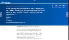 
							         Acute Lowering of Portal Pressure in Cirrhotic Rats by Anti-TNF ...								  
							    