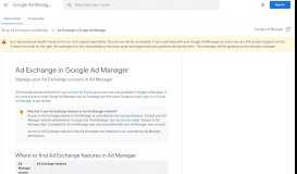 
							         Ad Exchange in Google Ad Manager - Google Support								  
							    