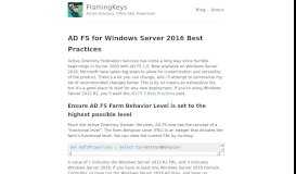 
							         AD FS for Windows Server 2016 Best Practices – FlamingKeys ...								  
							    