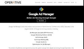 
							         Ad Serving with Google - Operative								  
							    