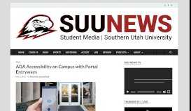 
							         ADA Accessibility on Campus with Portal Entryways - SUU News								  
							    