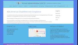 
							         ADA Compliance | School Administrative Unit 53 - SAU #53								  
							    