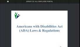 
							         ADA Laws and Regulations - Jersey Co. 911 Employee Portal - Memos								  
							    
