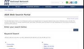 
							         ADA Web Search Portal | ADA National Network								  
							    