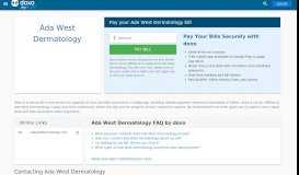 
							         Ada West Dermatology: Login, Bill Pay, Customer Service and Care ...								  
							    