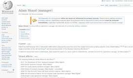 
							         Adam Shand (manager) - Wikipedia								  
							    