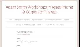 
							         Adam Smith Workshops in Asset Pricing & Corporate Finance ...								  
							    