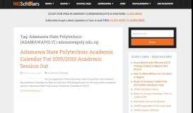 
							         Adamawa State Polytechnic (ADAMAWAPOLY) | adamawapoly.edu ...								  
							    