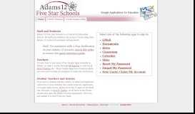 
							         Adams12Apps - Adams 12 Five Star Schools								  
							    