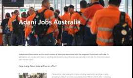 
							         Adani Jobs Australia - Carmichael Coal Mine and Rail Project								  
							    