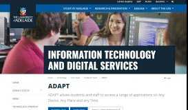 
							         ADAPT | Information Technology and Digital Services								  
							    