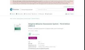 
							         Adaptive Behavior Assessment System - Third Edition (ABAS-3)								  
							    