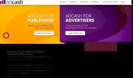 
							         Adcash – Online Advertising Platform | adcash.com								  
							    