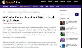 
							         AdCombo Review: Premium CPA Ad network for publishers								  
							    