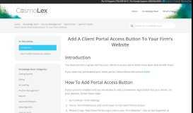 
							         Add A Client Portal Access Button To Your Firm's Website ...								  
							    