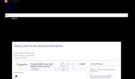 
							         Add a user to my Azure subscription - Stack Overflow								  
							    