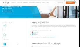 
							         Add apps to OneLogin for SSO								  
							    