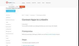 
							         Add LinkedIn Login to Your App - Auth0								  
							    