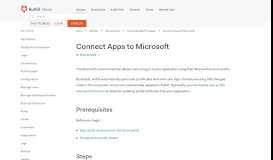 
							         Add Microsoft Account Login to Your App - Auth0								  
							    