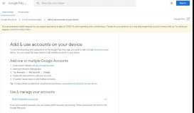 
							         Add & use accounts on your device - Google Play Help								  
							    