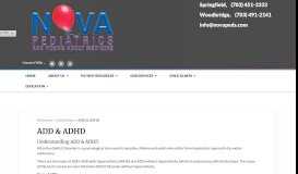 
							         ADD/ADHD - Nova Pediatrics and Young Adult Medicine - Pediatrics ...								  
							    