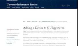 
							         Adding a Device to GURegistered | University Information Services ...								  
							    