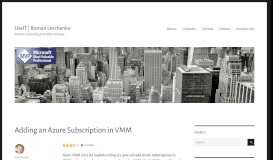 
							         Adding an Azure Subscription in VMM – UseIT | Roman Levchenko								  
							    