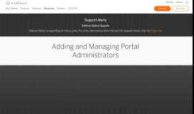 
							         Adding and Managing Portal Administrators | Tableau Software								  
							    