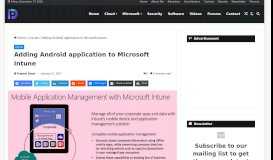 
							         Adding Android application to Microsoft Intune - Prajwal Desai								  
							    
