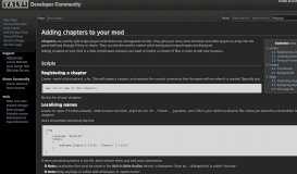 
							         Adding chapters to your mod - Valve Developer Community								  
							    