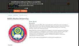 
							         Addis Ababa University | Land Portal								  
							    