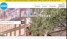 
							         Addison Texas |								  
							    