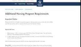 
							         Additional Nursing Program Requirements - Lone Star College								  
							    