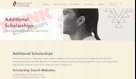 
							         Additional Scholarships | American Indian College Fund								  
							    