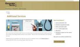 
							         Additional Services | Stamps Health Services | Georgia Tech | Atlanta ...								  
							    