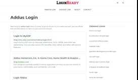 
							         Addus Login — Sign in to Account - loginready.com								  
							    