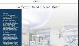 
							         ADEA AADSAS | Applicant Login Page								  
							    