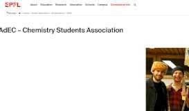 
							         ADEC – ASSOCIATION OF THE CHEMISTRY STUDENTS								  
							    