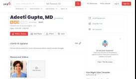
							         Adeeti Gupta, MD - 37 Reviews - Obstetricians & Gynecologists - 70 ...								  
							    