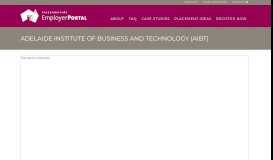 
							         Adelaide Institute of Business and Technology (AIBT) - Employer Portal								  
							    