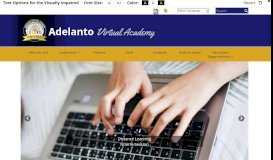 
							         Adelanto Virtual Academy - Home								  
							    