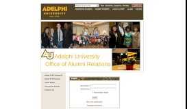
							         Adelphi University: Home Page - Login								  
							    