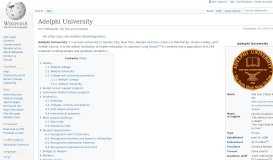 
							         Adelphi University - Wikipedia								  
							    