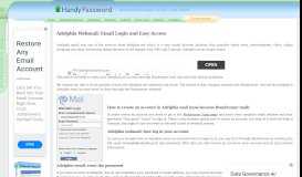 
							         Adelphia Login: Sign In to Mail Account - Handy Password								  
							    