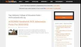
							         Adeyemi College of Education Ondo | www.aceondo.edu.ng ...								  
							    