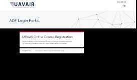 
							         ADF Login Portal | UAVAIR								  
							    