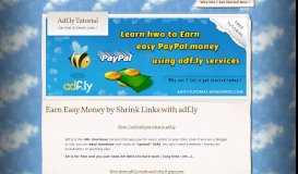 
							         Adf.ly Tutorial | Get Paid To Shrink Links !								  
							    