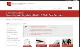 
							         ADHS - Public Health Licensing - Home - Arizona Department of ...								  
							    
