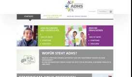 
							         ADHS - Ursachen, Symptome und Behandlung — Website								  
							    