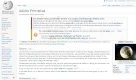 
							         Adidas Fevernova - Wikipedia								  
							    